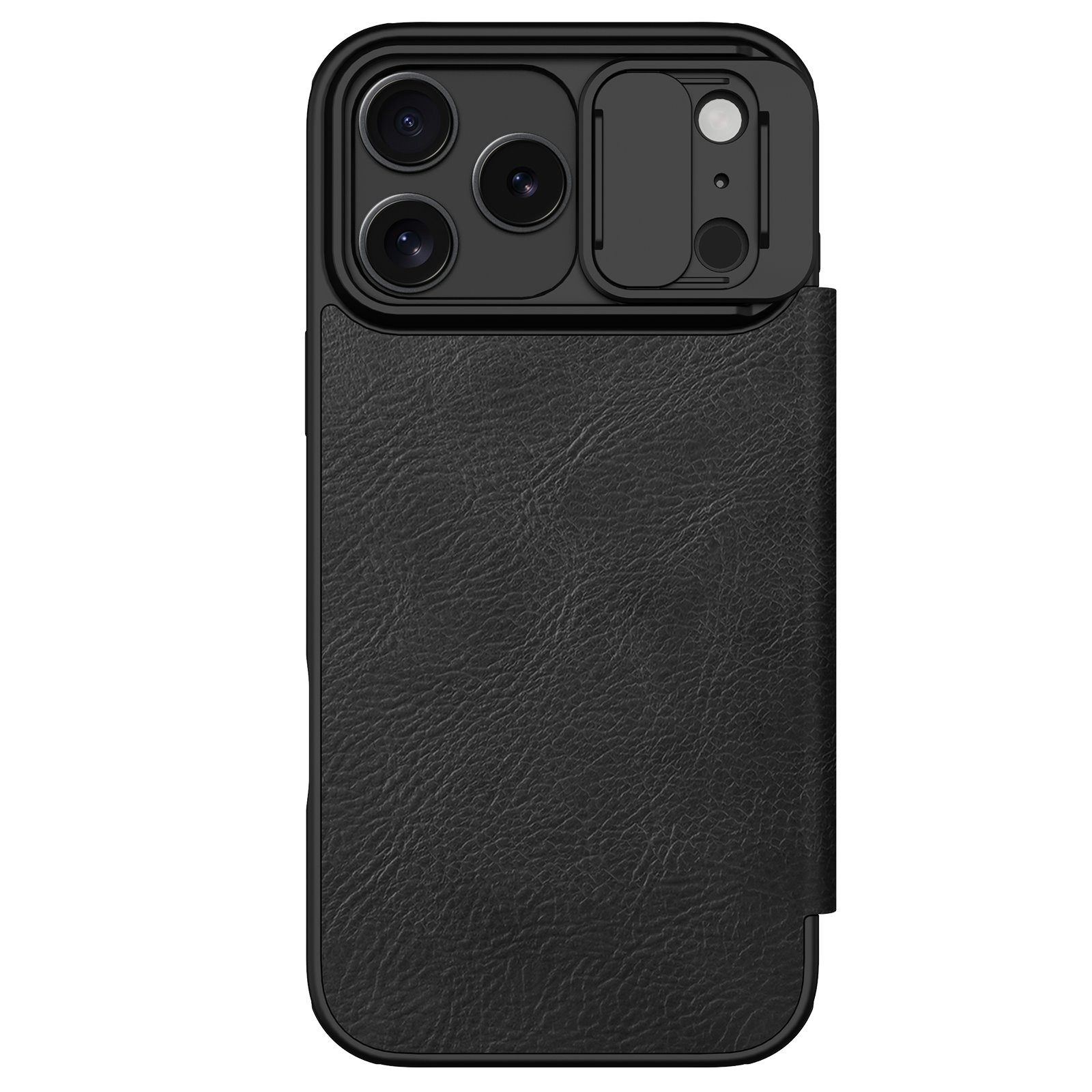 Juodas atverčiamas dėklas Apple iPhone 17 Pro Max Nillkin Qin Pro Book Juodas atverčiamas dėklas Apple iPhone 17 Pro Max Nillkin Qin Pro Book su apsauga kamerai