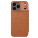 Rudas atverčiamas dėklas Apple iPhone 17 Pro Max su apsauga objektyvams