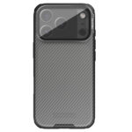 Juodas-skaidrus dėklas Nillkin CamShield Prop Magnetic telefonui Apple Iphone 17 Pro su matinėmis juostelėmis