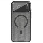 Skaidrus-juodas dėklas Nillkin CamShield Prop Magnetic telefonui Apple Iphone 17 Pro Max su magnetiniu žiedu ir apsauga kamerai