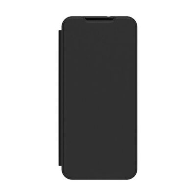 Juodas originalus atverčiamas dėklas Samsung Galaxy A55 5G FWA556AMA Wallet iš kitos pusės