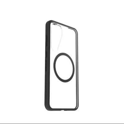 Juodas dėklas telefonui Samsung Galaxy S25 Plus GP-FPS936OB by Otterbox React Protective su skaidria nugarėle