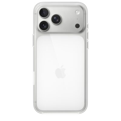 Skaidrus originalus dėklas MGFW4ZM/A Clear Cover Magsafe telefonui Apple iPhone 17 Pro Max su matomu kameros moduliu
