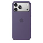 Violetinis originalus dėklas MGFN4ZM/A Silicone Cover Magsafe telefonui Apple iPhone 17 Pro Max su matiniu paviršiumi