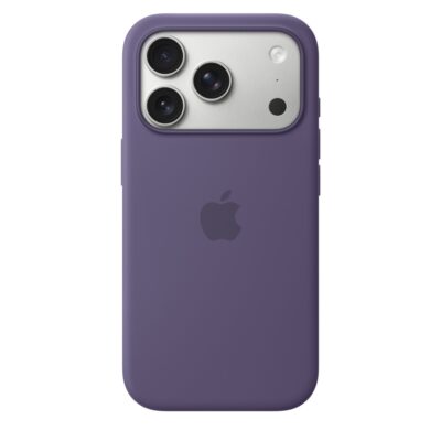 Violetinis originalus dėklas MGFG4ZM/A Silicone Cover Magsafe telefonui Apple iPhone 17 Pro su trimis kameromis