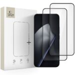 Juodas apsauginis ekrano stikliukas Xiaomi 15T Pro TECH-PROTECT GLASS FIT 2-PACK pakuote ir stikliukai