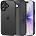 Juodas matinis dėklas Apple Iphone 17 Tech-Protect Magmat su matiniu paviršiumi ir apsauga kamerai