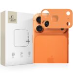 Oranžinė galinės kameros apsauga Apple Iphone 17 Pro Max Tech-Protect Camalloy Fit plus