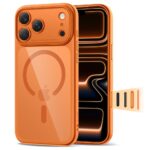 Oranžinis-skaidrus dėklas Apple Iphone 17 Pro Tech-Protect Magpeak Magsafe CC su trim kameromis ir magnetiniu žiedu