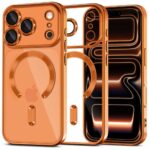 Oranžinis dėklas Apple Iphone 17 Pro Max Tech-Protect Magflex Magsafe su apvalia magnetine dalimi gale