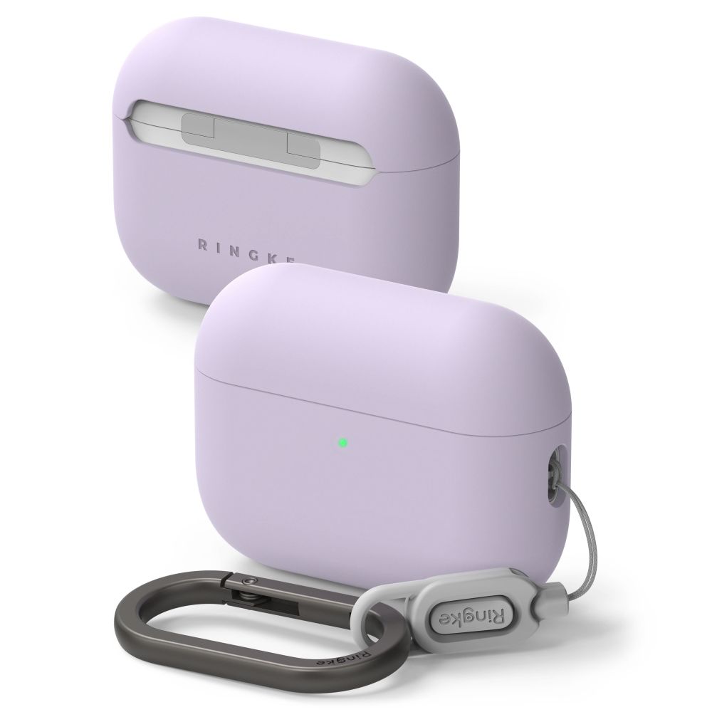Purpurinis dėklas Apple Airpods Pro 3 Ringke Silicone Purpurinis dėklas Apple Airpods Pro 3 Ringke Silicone su rišikliu