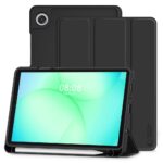 Juodas dėklas Galaxy Tab A9 A11 8.7 Tech-Protect SC Pen su planšetės laikikliu ir stiluso vieta