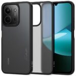 Juodas matinis dėklas Xiaomi Redmi 15C 173 MM su matinio paviršiaus apdaila ir apsauginiu rėmeliu