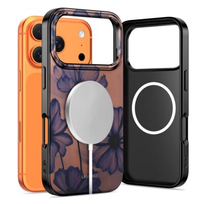 Velvet Night deklas Apple Iphone 17 Pro Max Tech-Protect Lamano Magsafe su gelyciu raštu