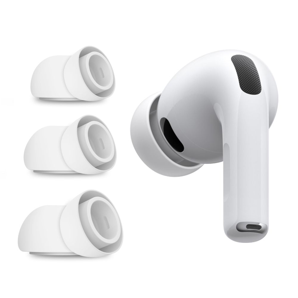 Balti silikoniniai ausiniu kistukai Apple Airpods Pro 3 Tech-Protect Balti silikoniniai ausiniu kistukai Apple Airpods Pro 3 Tech-Protect komplekte su ausine