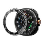 Juodas dėklas su bezel apvadu Samsung Galaxy Watch 8 Classic 46 MM