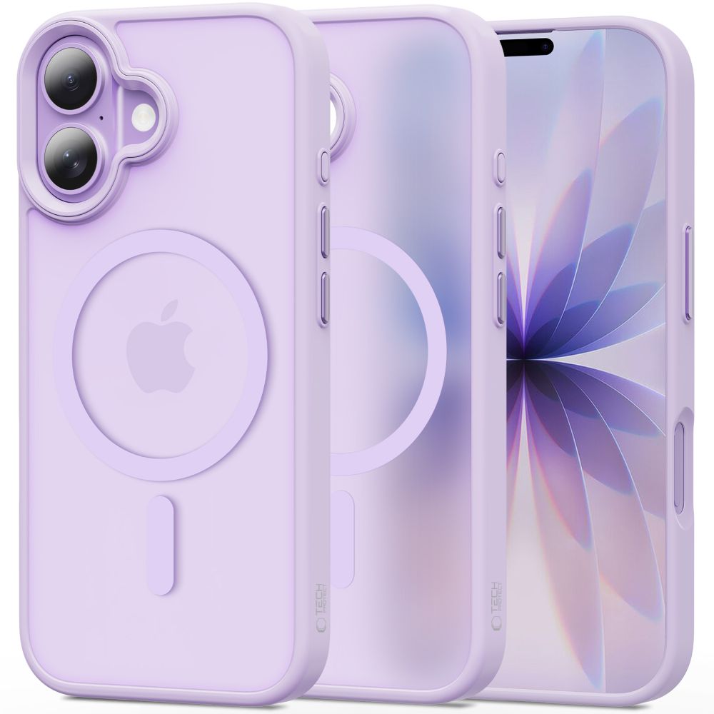 Levandu matinis deklas Apple Iphone 17 Tech-Protect Magmat Magsafe Levandu matinis deklas Apple Iphone 17 Tech-Protect Magmat Magsafe su apsauga ir magnetine funkcija