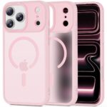 Rozinis matinis deklo Apple Iphone 17 Pro Tech-Protect Magmat Magsafe vaizdas