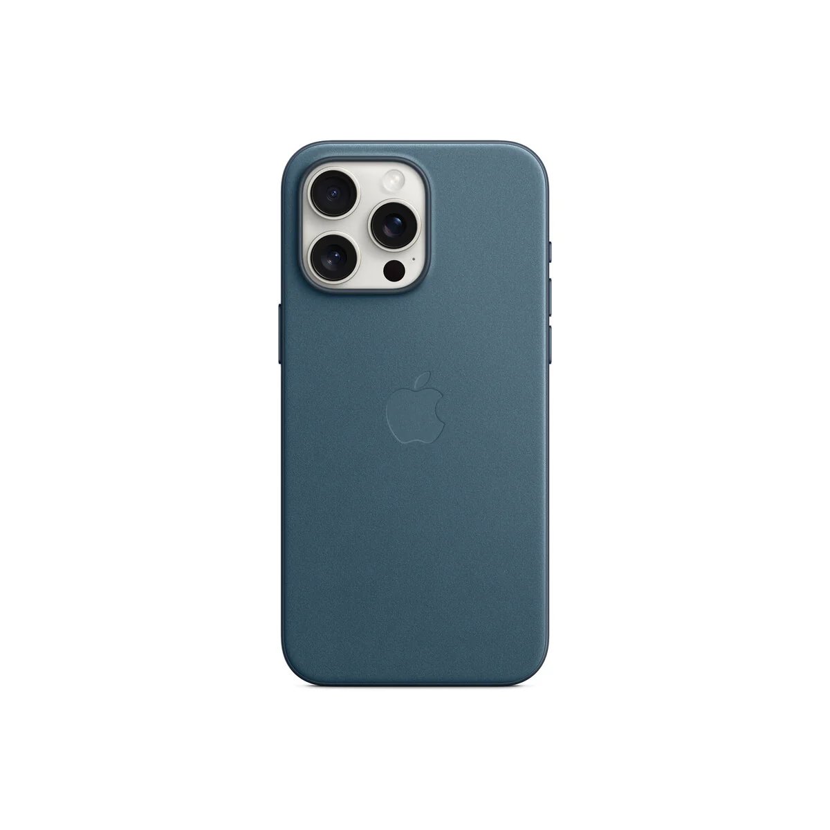 Mėlynas originalus dėklas MT4Y3ZM A FineWoven Iphone 15 Pro Max Mėlynas originalus dėklas MT4Y3ZM A FineWoven telefonui Apple Iphone 15 Pro Max ant telefono nugarėlės