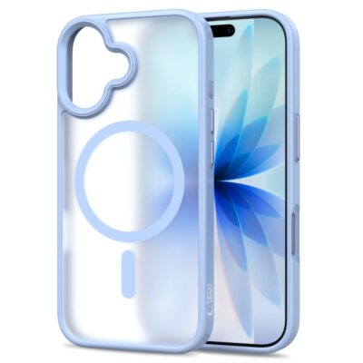 Šviesiai mėlynas matinis dėklas Apple Iphone 17 Tech-Protect Magmat Magsafe suteikiantis apsaugą ir modernų dizainą