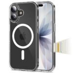 Skaidrus dėklas Apple Iphone 17 Tech-Protect FlexAir Hybrid CC Magsafe su aiškiu apvadu magnetinėms dalims