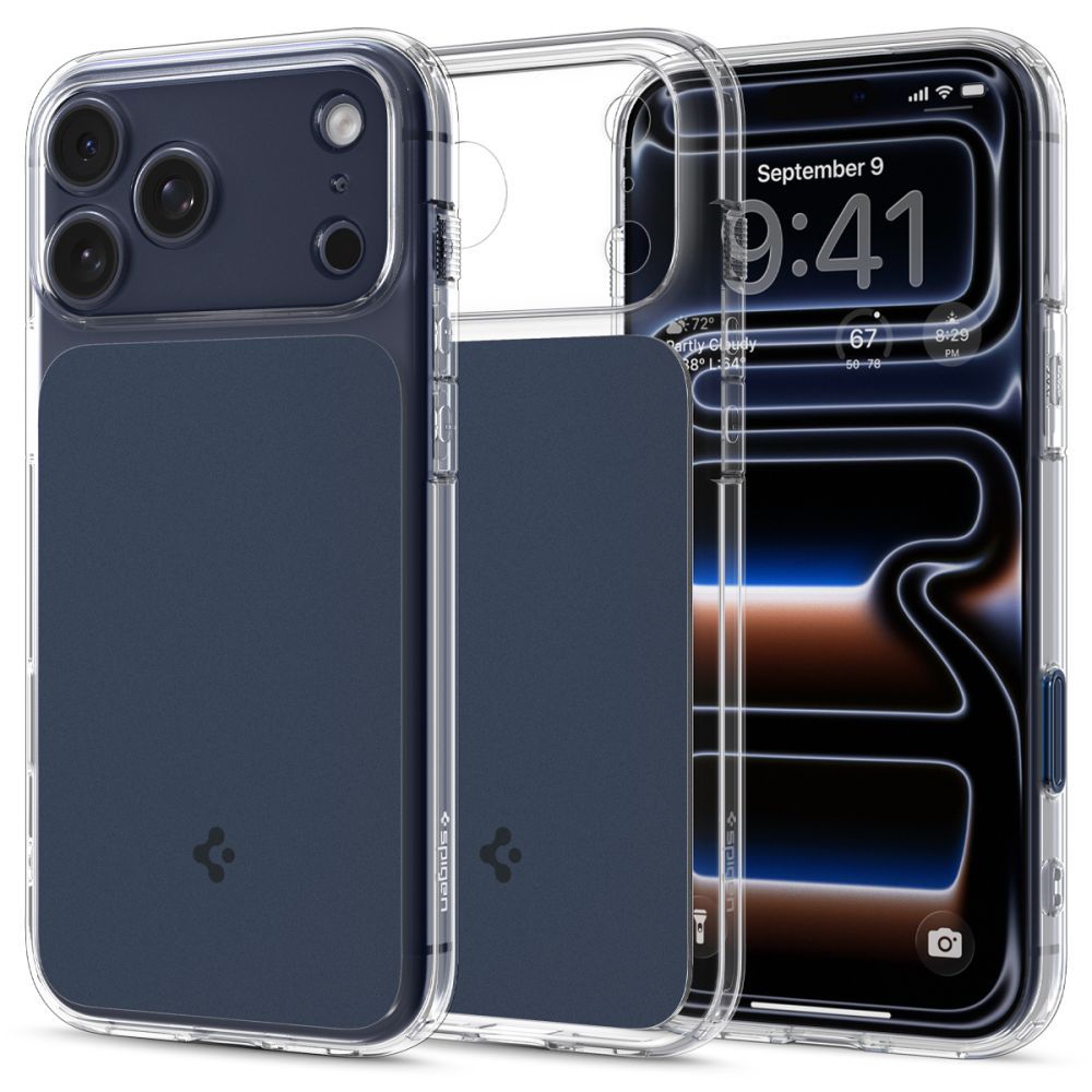 Mėlynas matinis dėklas Apple Iphone 17 Pro Spigen Ultra Hybrid T Mag Magsafe Mėlynas matinis dėklas telefonui Apple Iphone 17 Pro Spigen Ultra Hybrid T Mag Magsafe skaidriame korpuse