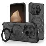 Juodas dėklas Xiaomi 15T Pro TECH-PROTECT TACTICSTAND MAGSAFE su įmontuotu žiedu stovėjimui