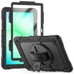 Juodas Tech-Protect Solid 360 dėklas Samsung Galaxy Tab A9 Plus ir A11 Plus 11.0 planšetėms