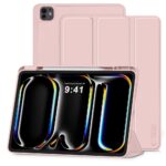 Rausvas dėklas Ipad Pro 13 Tech-Protect SC Pen su trigubomis sulankstymo dalimis ir vieta pieštukui