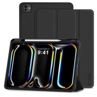 Juodas dėklas Ipad Pro 13 su vieta Tech-Protect SC Pen