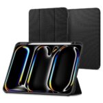 Juodas dėklas Apple iPad Pro 11” 5 6 2024-2025 Spigen Urban Fit su tekstūruota danga