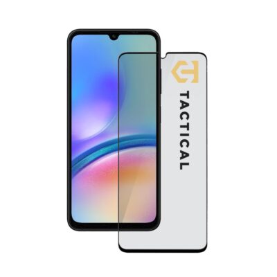 Juodas apsauginis ekrano stikliukas Samsung Galaxy A05 A05s su Tactical Glass Shield Privacy Stealth 5D raide