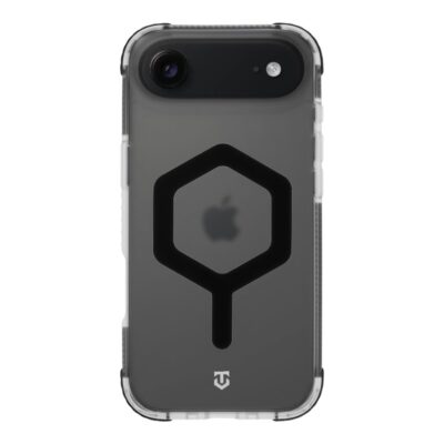 Juodas dėklas Apple Iphone Air Tactical MagForce Hexagon su permatomu kraštu ir hexagon dizainu