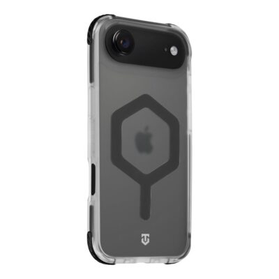 Juodas dėklas Apple Iphone Air Tactical MagForce Hexagon permatomas su juodu hexagono raštu