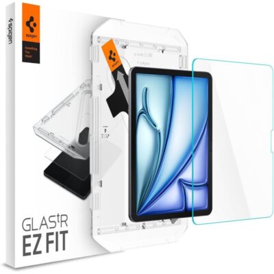 skaidrus apsauginis stikliukas ipad air 11 su spigen glas tr ez fit diegimo ramu