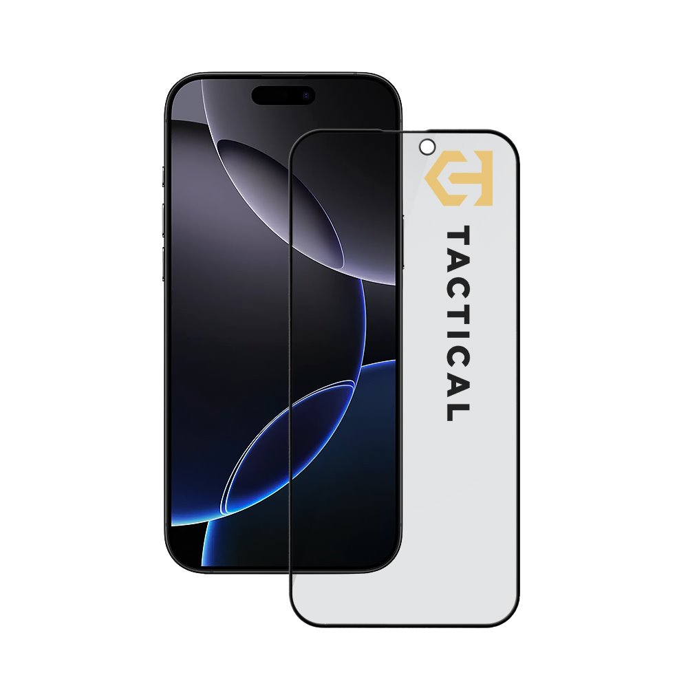 Juodas apsauginis ekrano stikliukas Apple iPhone 16 Pro Max Tactical Glass Shield Juodas apsauginis ekrano stikliukas Apple iPhone 16 Pro Max su Tactical Glass Shield Privacy Stealth 5D