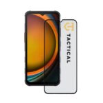Juodas apsauginis ekrano stikliukas Samsung Galaxy Xcover 7 Tactical Glass Shield Privacy Stealth 5D ant telefono ekrano