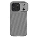 Titano pilkas dėklas Apple iPhone 17 Pro Nillkin Camshield su kameros apsauga