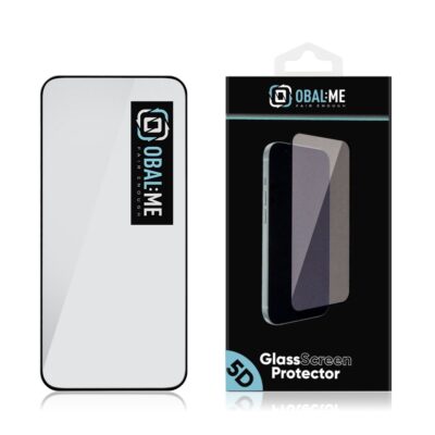 Juodas apsauginis ekrano stikliukas Xiaomi 15T 15T Pro OBAL ME 5D Glass Screen Protector