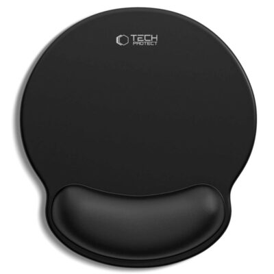 Juodas pelės kilimėlis TECH-PROTECT A200 su gelio riešo atrama