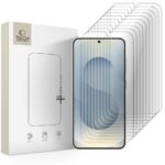 Skaidrus apsauginis ekrano stikliukas Samsung Galaxy S24 S25 TECH PROTECT BUNDLE 10 PACK pakuotėje su keliomis plėvelėmis