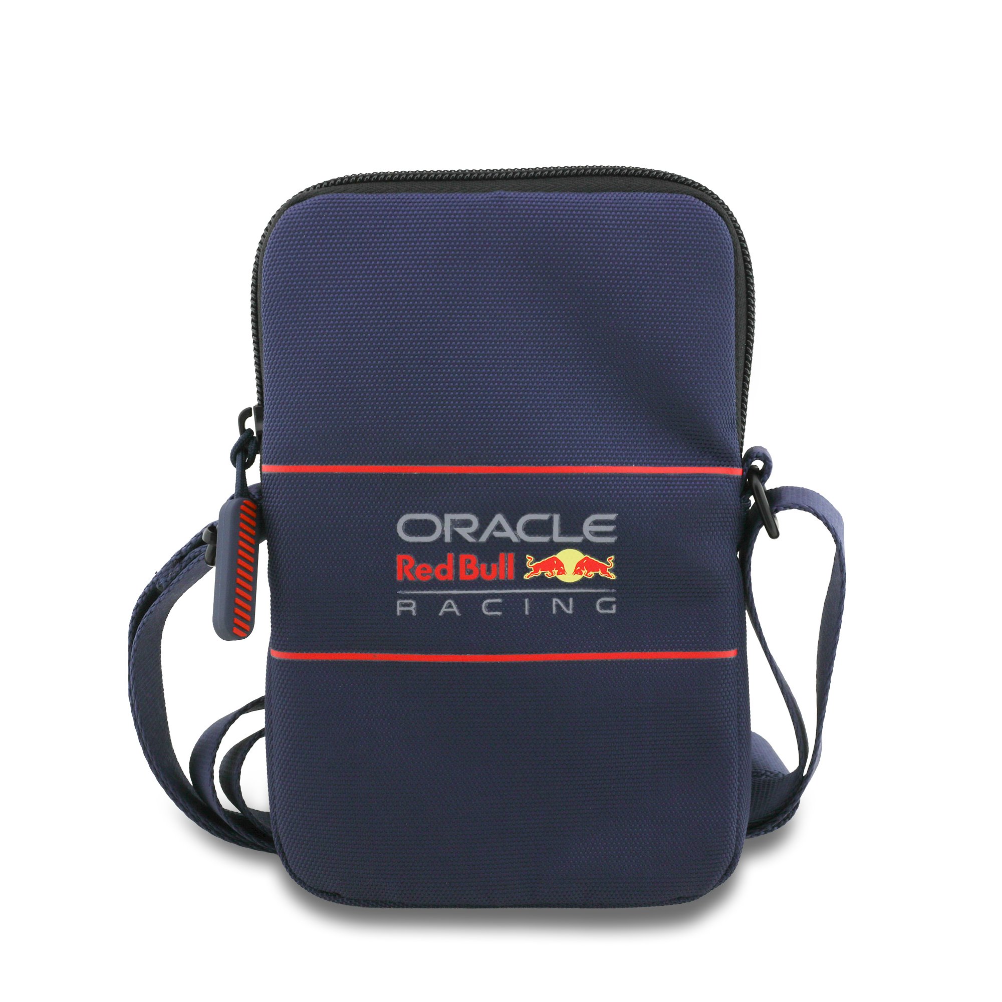 Tamsiai mėlynas krepšys Red Bull Nylon Phone Bag Tamsiai mėlynas krepšys Red Bull Nylon Phone Bag su raudonais akcentais ir logotipu priekyje