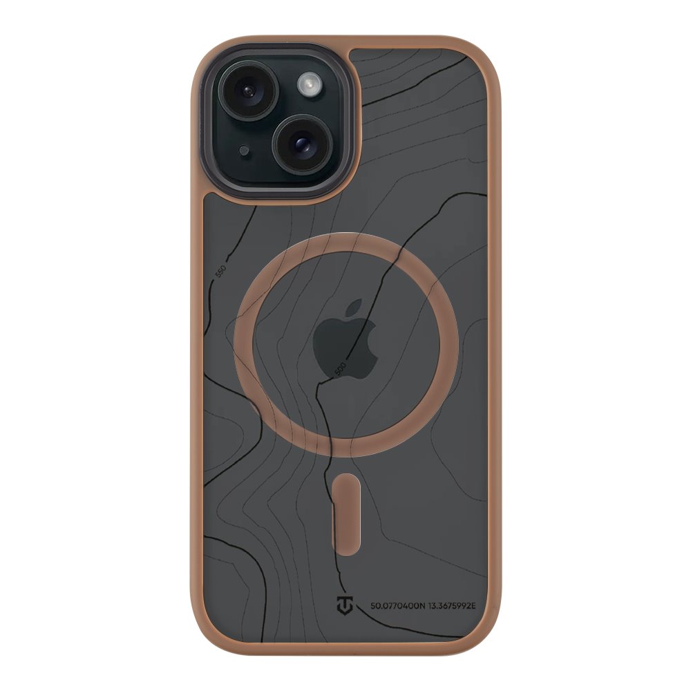 Moucha Moose deklas Iphone 15 Tactical MagForce Hyperstealth Sikas Moucha Moose deklas Apple Iphone 15 Tactical MagForce Hyperstealth Sikas rusvos spalvos ryskus detales