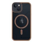 Moucha Moose dėklas Apple Iphone 13 su ruda apsauga ir juodu paviršiumi