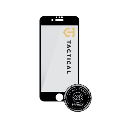 Juodas apsauginis ekrano stikliukas Apple iPhone su privatumo filtru Tactical Glass Shield Privacy Stealth 5D