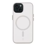 Chalk dėklas Tactical MagForce SmoothIsFast telefonui Apple Iphone 15 baltas su magnetiniu žiedu