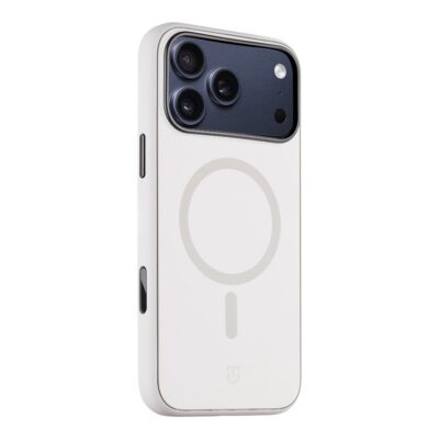 Chalk dėklas Tactical MagForce SmoothIsFast telefonui Apple Iphone 17 Pro baltos spalvos