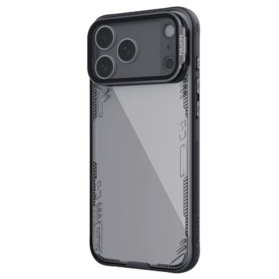 Juodas dėklas Apple iPhone 17 Pro Max Nillkin Iceblade Prop su apsaugotu kameros moduliu