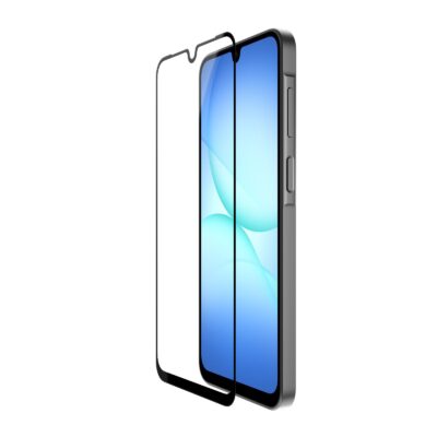 Juodas apsauginis grūdintas stiklas Nillkin Tempered Glass 2.5D CP+ PRO Samsung Galaxy A17 5G telefonui