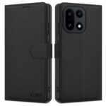 Juodas atverčiamas dėklas OnePlus 15 Tech-Protect Wallet su apsauga kamera ir magnetiniu užsegimu